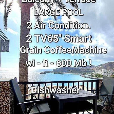 Deluxe Seaview-Sunsets !Transfe-R Inc! Pool,2Aircond,2Tv65",600Mb Dishwasher,,2 Beaches,Anfi-View Apartment Паталавака Екстериор снимка