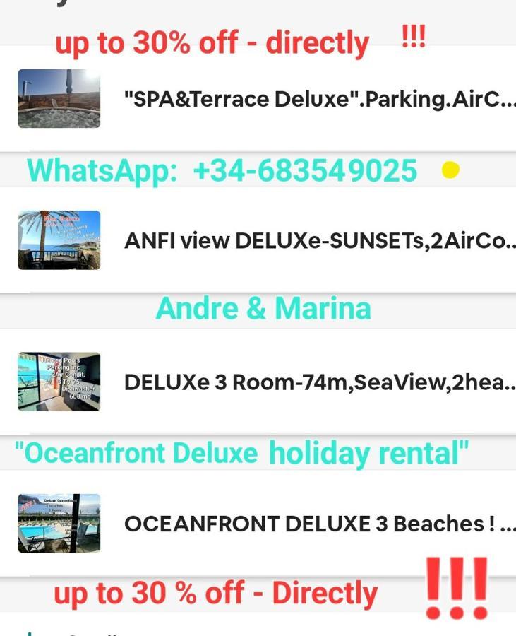 Deluxe Seaview-Sunsets !Transfe-R Inc! Pool,2Aircond,2Tv65",600Mb Dishwasher,,2 Beaches,Anfi-View Apartment Паталавака Екстериор снимка